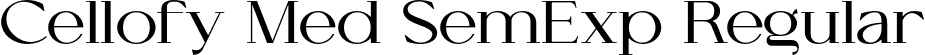 Cellofy Med SemExp Regular font - Cellofy-MediumSemiExpanded.otf