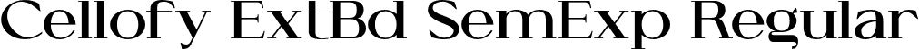 Cellofy ExtBd SemExp Regular font - Cellofy-ExtraBoldSemiExpanded.otf