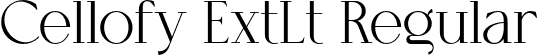 Cellofy ExtLt Regular font - Cellofy-ExtraLight.otf