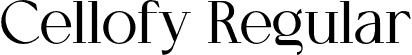 Cellofy Regular font - Cellofy-Regular.otf