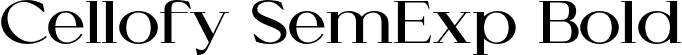 Cellofy SemExp Bold font - Cellofy-BoldSemiExpanded.otf