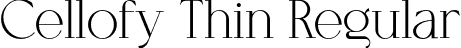 Cellofy Thin Regular font - Cellofy-Thin.otf