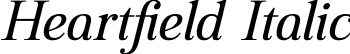 Heartfield Italic font - Heartfield-Italic.otf