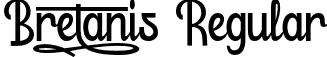 Bretanis Regular font - Bretanis.otf