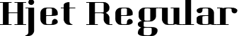 Hjet Regular font - Hjet-Regular.otf