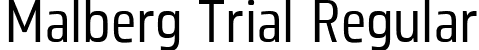 Malberg Trial Regular font - MalbergTrial-Regular.ttf