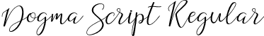 Dogma Script Regular font - Dogma Script.otf