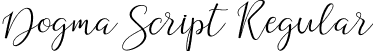 Dogma Script Regular font - Dogma Script.ttf