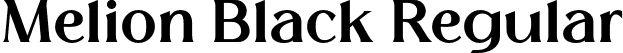 Melion Black Regular font - Melion-Black.otf