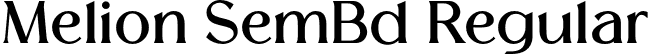 Melion SemBd Regular font - Melion-SemiBold.otf