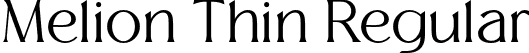 Melion Thin Regular font - Melion-Thin.otf