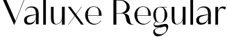 Valuxe Regular font - Valuxe.otf