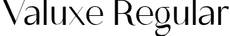 Valuxe Regular font - Valuxe.ttf