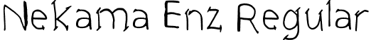 Nekama Enz Regular font - NekamaEnz-Regular (1).ttf