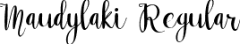 Maudylaki Regular font - Maudylaki.otf