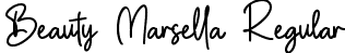 Beauty Marsella Regular font - Beauty Marsella.otf