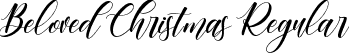 Beloved Christmas Regular font - Beloved Christmas.otf