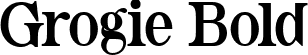 Grogie Bold font - Grogie Bold,ttf.ttf