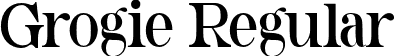 Grogie Regular font - Grogie Regular,otf.otf