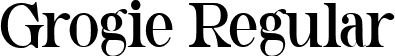 Grogie Regular font - Grogie Regular,ttf.ttf