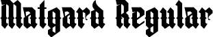 Matgard Regular font - Matgard.otf