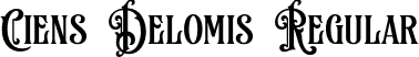 Ciens Delomis Regular font - Ciens Delomis.otf