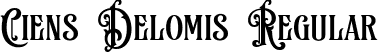 Ciens Delomis Regular font - Ciens Delomis.ttf