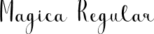 Magica Regular font - Magica.ttf