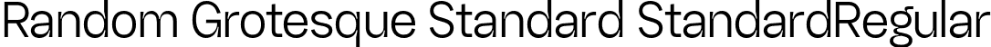 Random Grotesque Standard StandardRegular font - RG-StandardRegular.otf