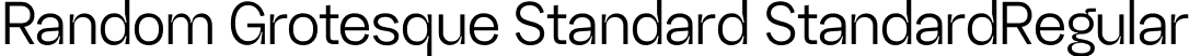 Random Grotesque Standard StandardRegular font - RG-StandardRegular.ttf