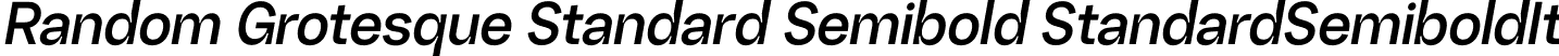 Random Grotesque Standard Semibold StandardSemiboldIt font - RG-StandardSemiboldIt.ttf