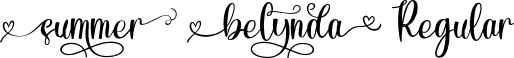 Summer Belynda Regular font - Summer Belynda.otf