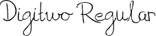 Digitwo Regular font - Digitwo-Regular.otf