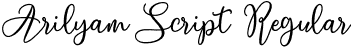 Arilyam Script Regular font - Arilyam Script.otf