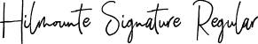 Hilmounte Signature Regular font - Hilmounte Signature.otf