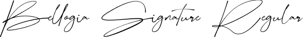 Bellogia Signature Regular font - Bellogia Signature-Font.ttf