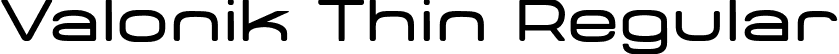 Valonik Thin Regular font - ValonikPersonalUse-Thin.otf