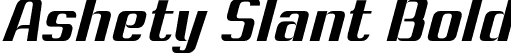 Ashety Slant Bold font - AshetyPersonaluse-BoldSlanted.otf