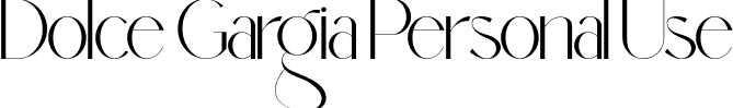 Dolce Gargia Personal Use font - Dolce Gargia.otf