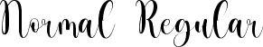 Normal Regular font - Thanlight Regular.ttf