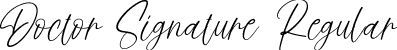 Doctor Signature Regular font - Doctor Signature.ttf