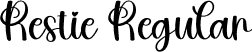 Restie Regular font - Restie.otf