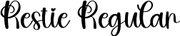 Restie Regular font - Restie.ttf