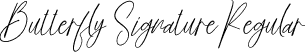 Butterfly Signature Regular font - Butterfly Signature.otf