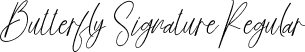 Butterfly Signature Regular font - Butterfly Signature.ttf