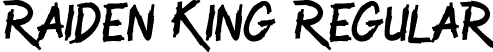 Raiden King Regular font - Raiden King.otf