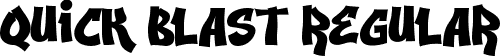 Quick Blast Regular font - Quick Blast.ttf