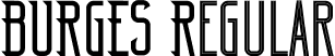 BURGES Regular font - BURGES.otf