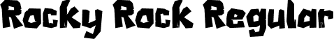 Rocky Rock Regular font - Rocky Rock.otf