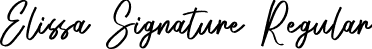 Elissa Signature Regular font - Elissa Signature.otf